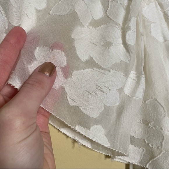 Ulla Johnson Mildred Floral Fil Coupe Ruffles Silk Blend Midi Dress - Picture 6 of 16